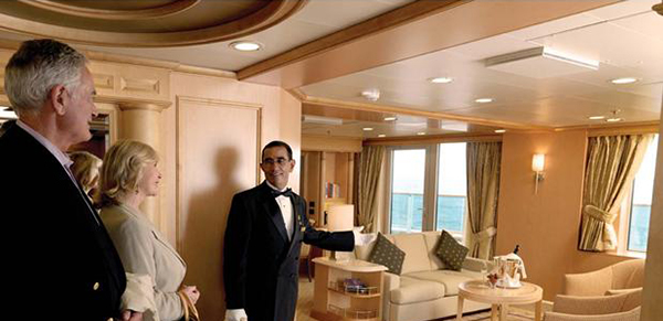 Queen's Grill Suite aboard Cunard's Queen Elizabeth cruise ship