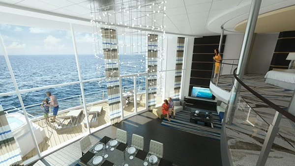 Loft Suite aboard Royal Caribbean's Anthem of the Sea cruise ship