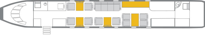 Large-cabin Interior 2D Layout