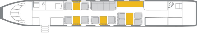 Large-cabin Interior 2D Layout