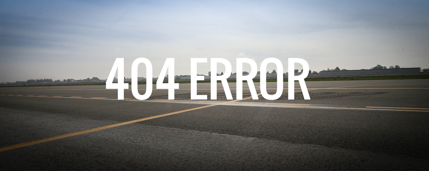 404 Error Empty Runway