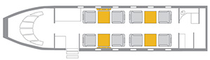 Private Jet Citation Excel XLS 2D Interior 